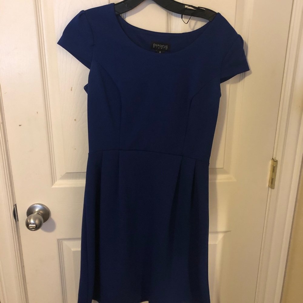 navy blue semi formal short dress